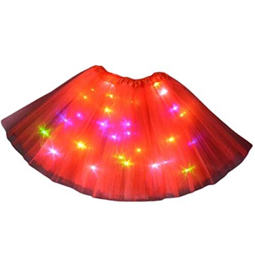 Be-Creative Devil Lot d'accessoires de déguisement pour enfant Motif tutu rouge à LED Cover