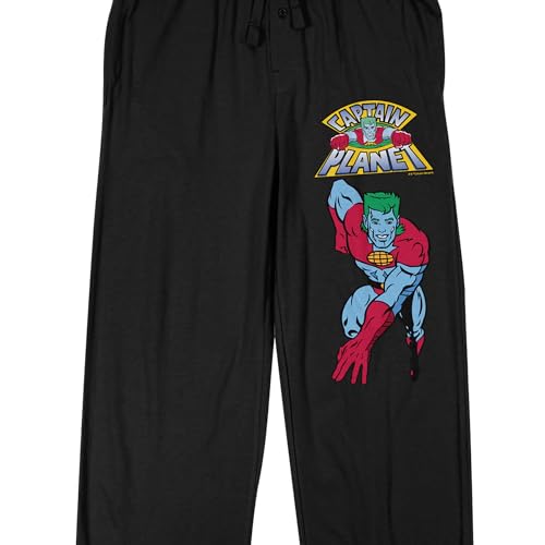 Bioworld Captain Planet Men's Black Sleep Pants2