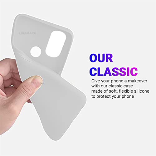 Image of LIRAMARK Liquid Silicone Soft Back Cover Case for OnePlus Nord N100 5G / 1+Nord N100 (White)