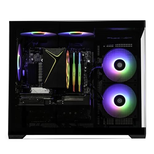 Image of STORMCRAFT Sirius Gaming PC Desktop Computer i7 14700F CPU,GeForce RTX 5070 12GB GPU,32GB DDR5 RGB 6000MHz RAM,1TB SSD,B760 Motherbaords,850W Power Supply,USB C Port,Wi-Fi,Bluetooth,Win 11 Home