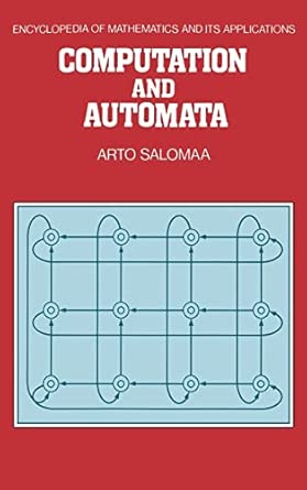 Computation and Automata: 25 Computation and Automata: 25 book cover