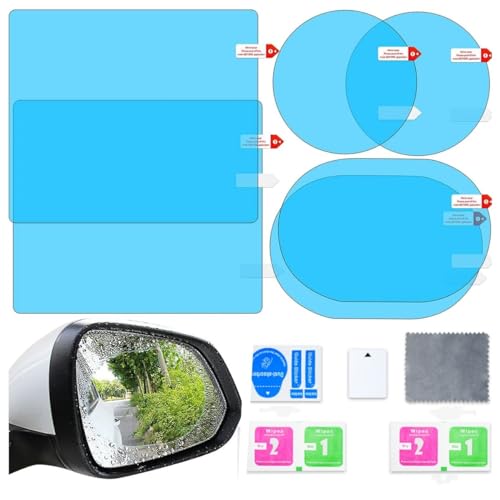 MOJINLEE ドアミラー撥水防水フィルム 6枚セット