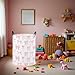 TIBAOLOVER Baby Laundry Basket Baby Nursery Hamper Kids Laundry Basket Toy Storage Bin for Boys Room Decor Gift Baskets for Bedroom Bathroom(Pink Bowknot)