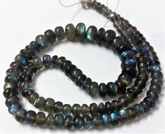 Labradorite naturelle en fil de perles lisses pour créer un cadeau personnalisé unique