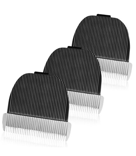 Petsaunter 3 PCS Replacement 35 Teeth Dog Grooming Clipper Blades Low Noise Dog Trimmer for Grooming Sharp Titanium Alloy Ceramic Grooming Clipper Blade