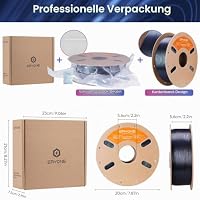 ERYONE Glitter PLA Filament for 3D Printer, 3D Printing PLA Filament 1.75mm +/- 0.03mm, 1kg (2.2LBS)/Spool, Triple Color Burnt Titanium Blue & Green & Rose – Ansicht 6