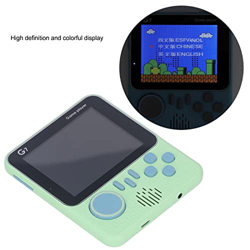 Bannt ポータブルゲーム機、1人用軽量ゲーム機で家庭で遊べる3.5インチカラースクリーン (緑)
