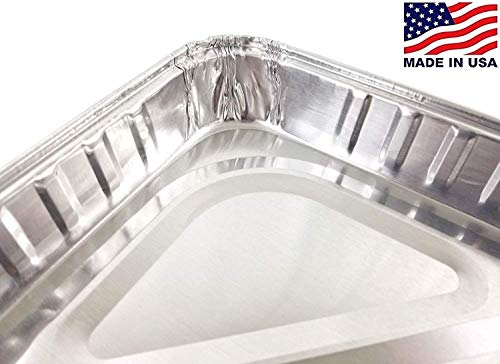 Half-12-Size-Sheet-Cake-Aluminum-Foil-Baking-Pan-wClear-Low-Dome-Lid-Pack-of-50-Sets