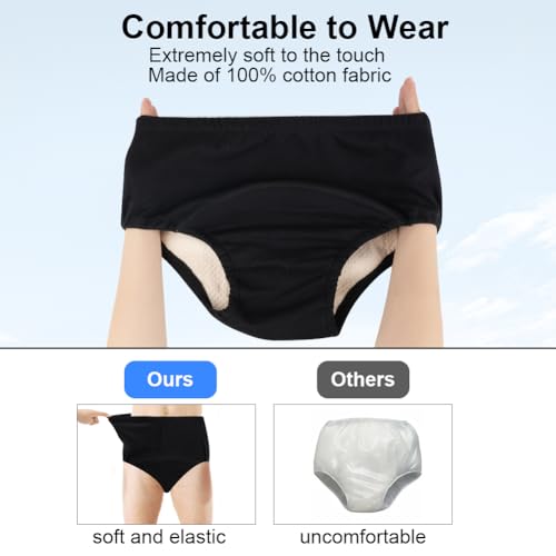 AOOWU Inkontinenz Pants, 300 ml für Erwachsene, Frauen Damen, Periodenunterschwäsche Blutung Damen Unterwäsche für Menstruation Postpartum, Waschbar Wiederverwendung, XL