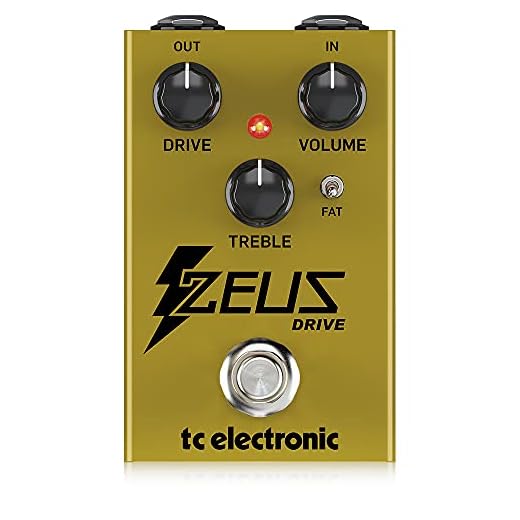 TC Electronic ZEUS DRIVE OVERDRIVE Legendary Dynamic Overdrive Boost Pedal with FAT Mod Switch and Optional Buffered Bypass