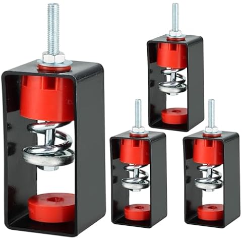 NATGAI Ceiling Spring Vibration Isolator Hangers for A/C Air Handler Bedroom Theater Studio, Anti Vibration, 110 Lb Capacity, 1.20" Deflection(4 Pack) Cover
