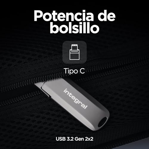 SSD portátil Integral USSD Turbo-C de 2 TB para edición de vídeo y fotografía digital 3