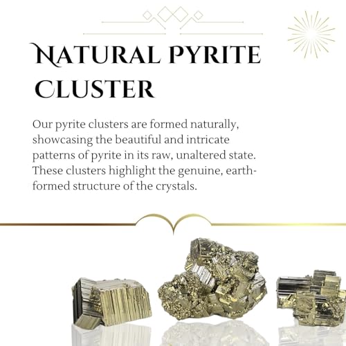 Natural Pyrite in Cubic, Octahedral, or Pyritohedron Shapes; High-Energy Iron Pyrite Crystal from Peru, Healing Properties; for Collection, Decoration, Gifting, or Jewelry Making (16 to 17 oz) by Bartra Product - Used condition - Image 2