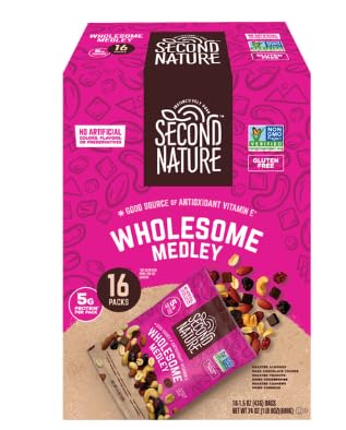Second Nature Trail Mix, Wholesome Medley, 1.5 oz, 16 ct