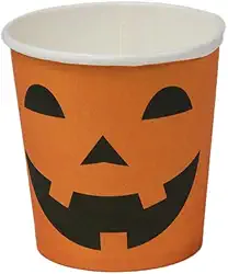 Copo Descartável Halloween Abóbora 210ml Com 20 Unidades