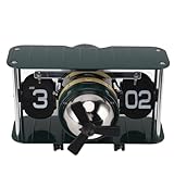 outdoorm Orologio a vibrazione per aereo Orologio da tavolo meccanico per aereo retrò in acciaio inossidabile 304 con funzione di promemoria per ufficio (Verde)