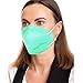 Produktbild ProMedicalCare. Mundschutz FFP2 Maske türkis, Mundschutz Maske FFP2 grün, Masken Mundschutz FFP2, 5er Pack