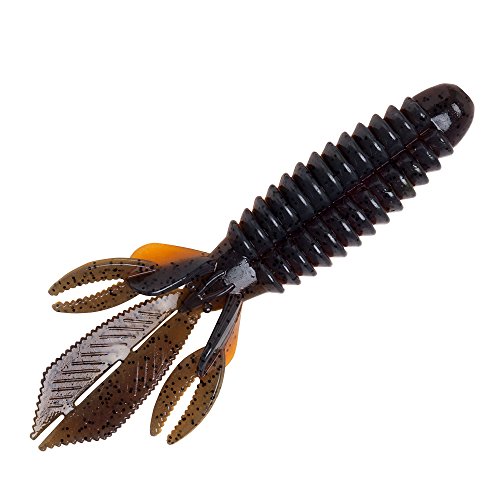 Yum Lures Wooly Bug Creature Bait Soft Plastic Bass Fishing Lure, Crawdad, 3.25''