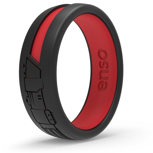 Enso Rings Star Wars Lightsaber Collection - Dualtone Silicone Ring - Darth Vader Lightsaber - 11