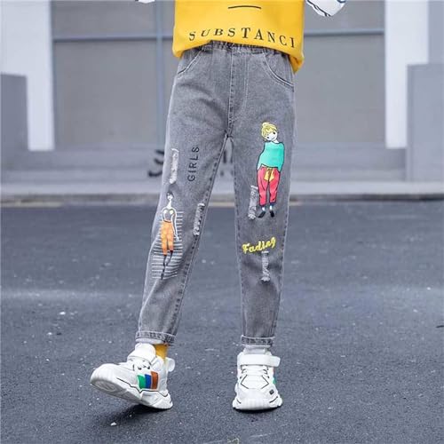 Spring and Autumn New Girls Jeans Fashion Casual Pants Big Small and Medium Sized Girls Girl Baby Sequins3