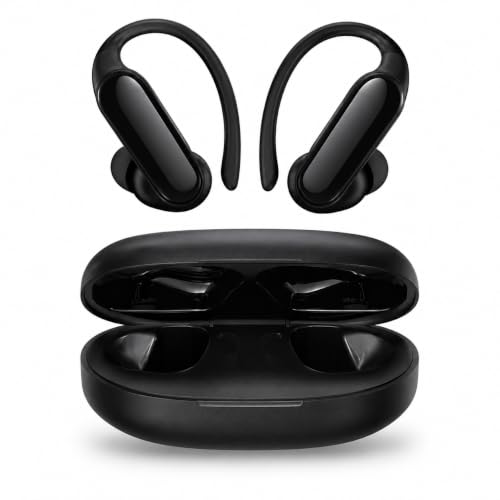 Image of J20 Wireless Bluetooth Earbuds, ENC Noise Cancellation, Ear-Lock Sports Design, 45H Playtime, Bluetooth 5.3, Touch Control, Fast Charging, IPX5 Water Resistant, White