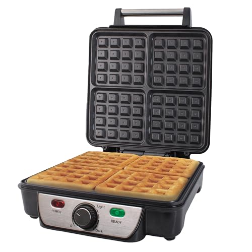 Quest 35940 Four Slice Deep Fill Waffle...