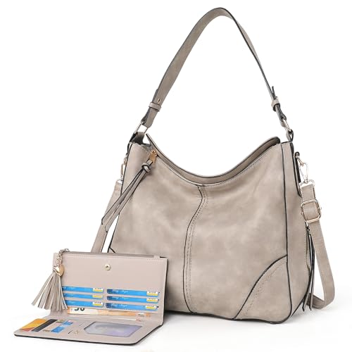Image of TANTOMI Hobo Bags for Women Crossbody Bags Set Crossbody Purses and Handbags Tote Bags with Adjustable Shoulder Strap 2pcs