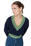 TRENDYOL Frau Jung Regular Standard V-Ausschnitt Trikot Pullover