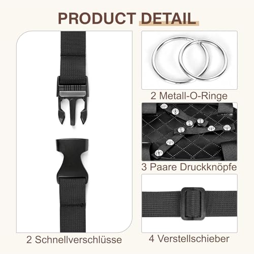Saugnapf Dildo Halterung, verstellbarer Strap-On Harness mit 2 austauschbaren Ringen, geeignet für Stuhl, Kissen und Oberschenkel, BDSM Zubehör für Paare und Solo