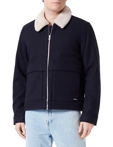 Blouson Teddy Smith Mizar pour homme en coton bleu marine confort au quotidien