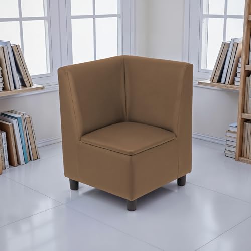 Image of FDP Kid Comfort Collective Modular Corner Armless Chair - Chocolate