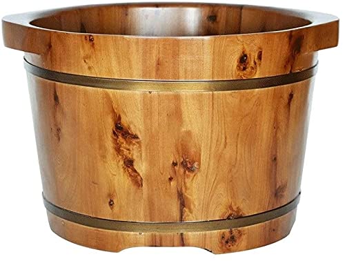 Spa de pies masajeador de madera artesanal