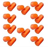 Ear Plugs Extra Soft, Reusable 10 Pair Earbuds Noise Cancellation/Reduction Soundproof Earplug Use For Underwater, Meditation, Study, Concerts, Flight Travel, Sleeping