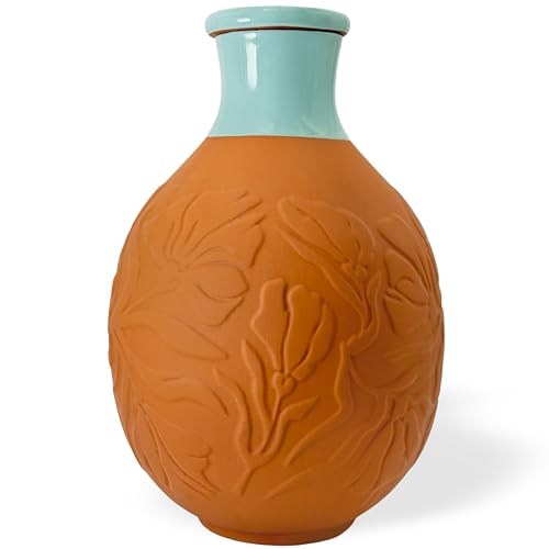 Olla for Watering Plants 160oz 1.25 Gallon XXL OYA Irrigation Clay Water Pot Self Watering Terracotta Pot