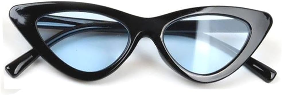 Retro Vintage Narrow Cat Eye Sunglasses for kids heart shaped sunglasses (cateye black grey)