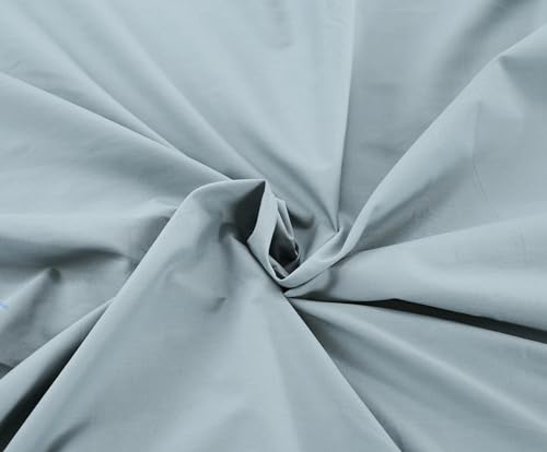 Image of Maspar Slumber 100% Cotton Bed Sheet Set, Bed Sheet (152 x 224 cm) with Two Pillow Covers(50 x 75 cm), Single, Blue