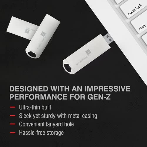 Image of iBall Pendant 64 GB USB 2.0 Flash Drive OS Compatibility with Windows and Mac (Silver)