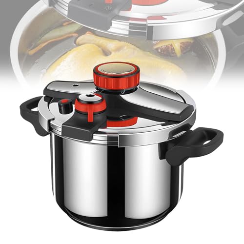 Olla a presión multifuncional, olla de acero inoxidable de 3 velocidades a prueba de explosiones con mango plegable para cocina, restaurante, bar