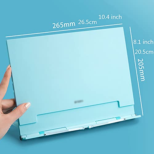 Soporte de libro ajustable para leer cómodamente textos grandes, smartphones y tablets 3