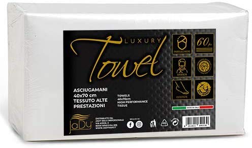 JaDy - Jednorazowe ręczniki papierowe ręczniki fryzjerskie 40 x 70 Conf 60 szt. Luksusowy jednorazowy luksus Made in Italy (6)