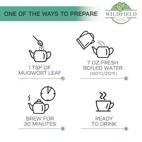Image of 4 Oz. Dried Mugwort Tea Mugwort Herb Dried Tea (Artemisia Vulgaris L.) - 113g Artemisa