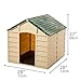 Starplast Green / Beige Large Dog House/Kennel