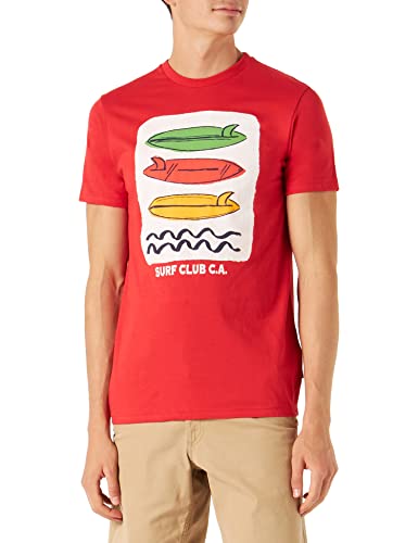 Springfield T- Shirt Tablas Surf Tricot, Rouge, XL Homme