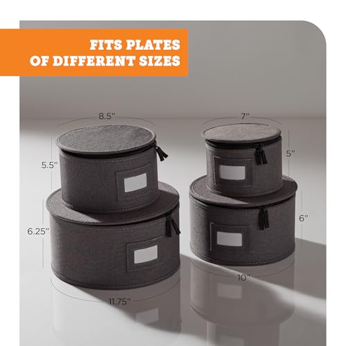 storageLAB China Storage Containers, Containers for Organizing, Hard Shell Case, Felt Plate Dividers, Moving Supplies, Storage Box, Wine, Dishes, Glasses Storage, Charger Plates Storage Containers by storageLAB - Image 7