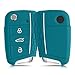 kwmobile Cover Chiave Auto Compatibile con VW Golf 7 MK7 con 3 tasti - Custodia Chiavi Auto Copri Telecomando - Copertina Chiave Macchina - Copertura in Silicone
