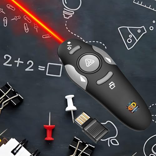 Apresentador de Slides Sem Fio Com Laser Pointer Premium Apontador PowerPoint Caneta Passador de Sli