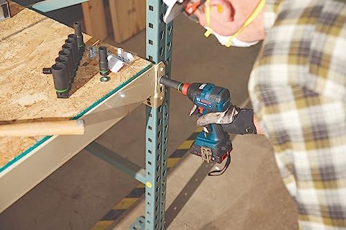 Bosch GXL18V-240B22 18V 2-Tool Combo Kit with 1/2 In. Hammer Drill/Driver, Two-In-One 1/4 In. and 1/2 In. Bit/Socket Impact Driver/Wrench and (2) 2 Ah Standard Power Batteries thumbnail 11