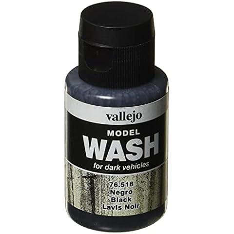 Vallejo Model Color Waschfarben, 35 ml, Schwarz Cover
