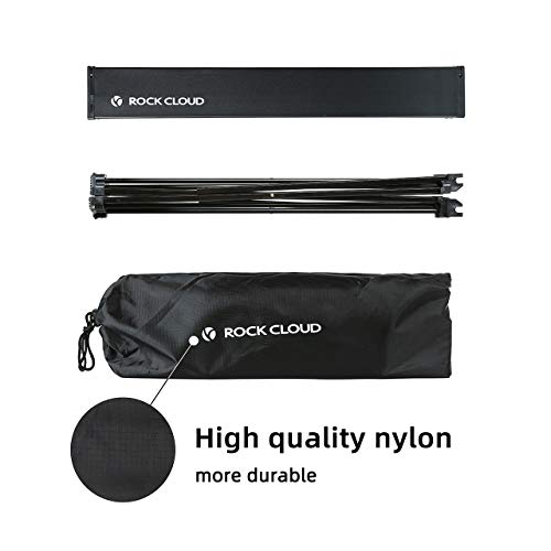 Rock Cloud Portable Camping Table Ultralight Aluminum Camp Table With Storage Bag Folding Beach Table For Camping Hiking Backpacking Outdoor Picnic #TOP5
