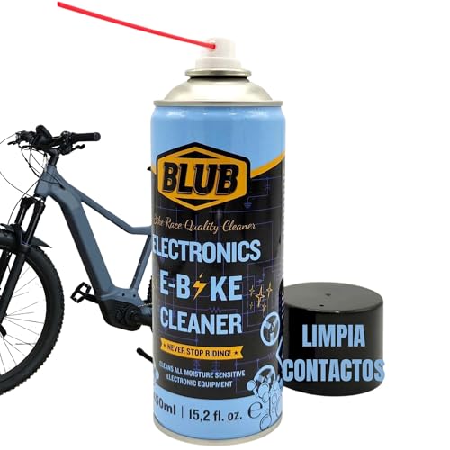 BLUB Contact Cleaner Spray 450ml | Limpia contactos, Limpiador contactos electrónicos | Limpiador Electrónico, Limpiador Multiusos Bici | Kit Bicicleta Electrica, Limpiador Ebike y MTB Electrica
